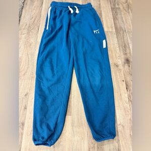 Nike‎ Dri-FIT FLY Jogger Pants XS Blue Swoosh Zip Pocket Athletic Training